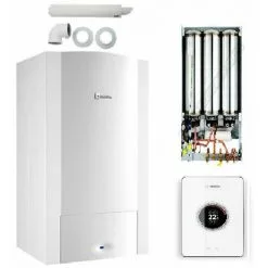 ELM LEBLANC Pack Chaudière ODEALIS CONDENS 24-2M + Dosseret GVT C 24-H + Thermostat EasyControl CT 200 + Ventouse COMPLETE