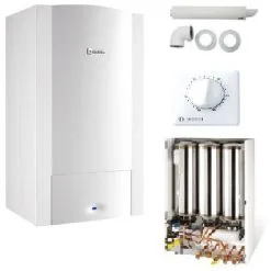 Chaudière Murale Gaz ODEALIS GVT C 24-2M CONDENS Elm Leblanc COMPLETE ( Dosseret + Ventouse + Thermostat ELM TRL22 )