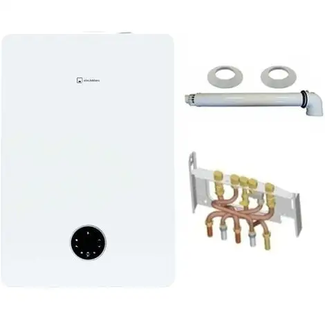 ELM LEBLANC Chaudière Gaz Murale Condensation Egalis Ballon Condens E.L.M Leblanc 24kW Complète (Ventouse + Douilles + Dosseret) 1 ELM LEBLANC Chaudière Gaz Murale Condensation Egalis Ballon Condens E.L.M Leblanc 24kW Complète (Ventouse + Douilles + Dosseret)