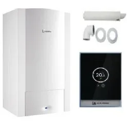 Chaudière EGALIS BALLON CONDENS Elm Leblanc GVB C 24-1H Ballon 48 Litres COMPLETE ( Dosseret + Ventouse + Thermostat Wifi ELM TOUCH )